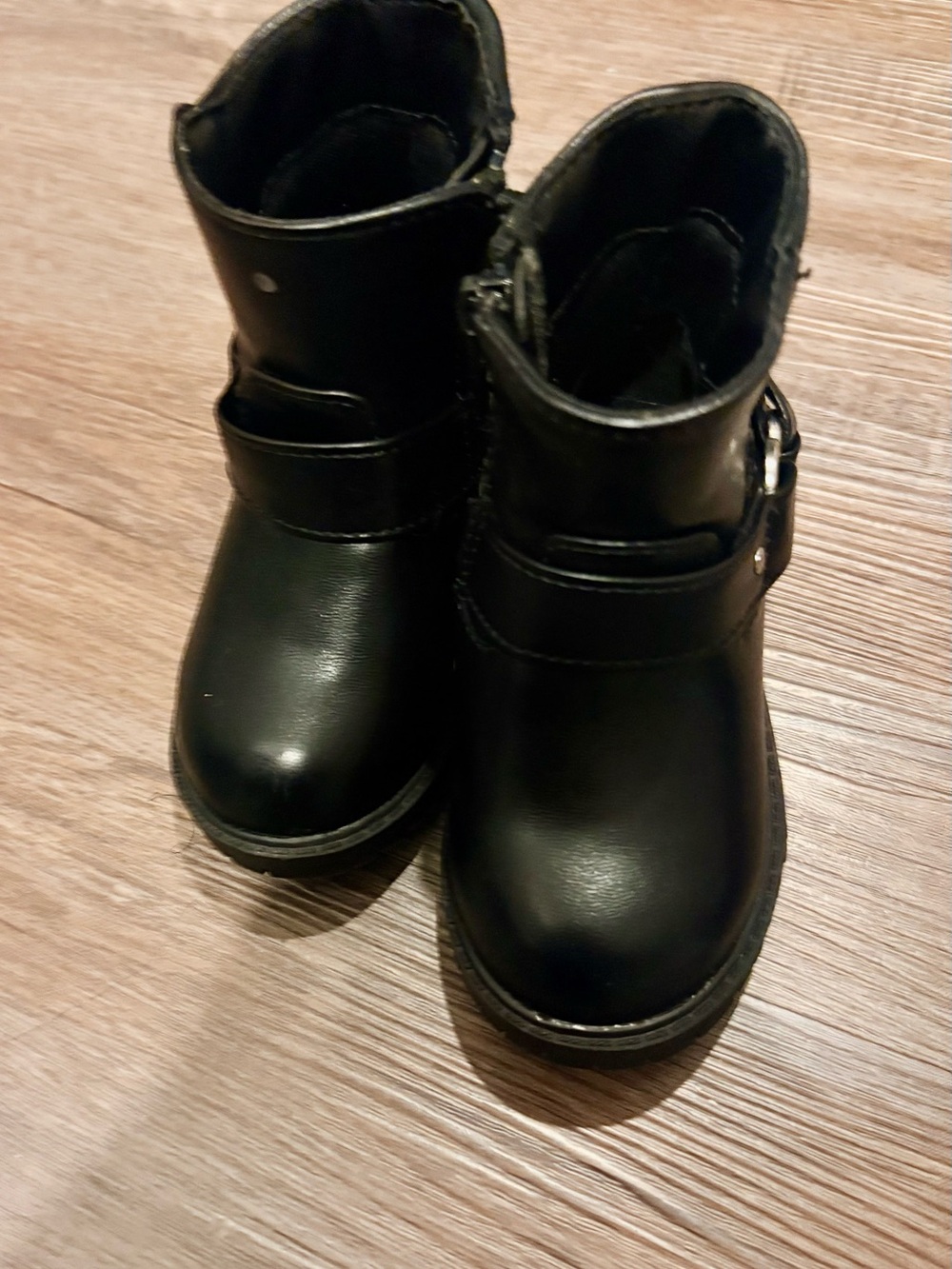 Kids Black Ankle Boots - Classic Childrens Footwear